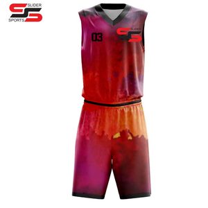 ชุดกางเกงขาสั้นทีมออกแบบได้ตามต้องการชุดบาสเก็ตบอลชุดกีฬาลำลองพิมพ์ชื่อดีไซน์เฉพาะ - Product Image 5