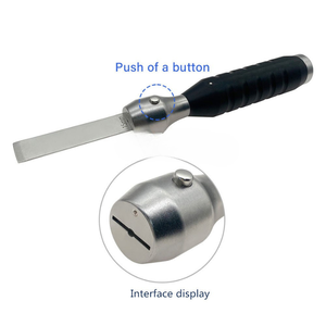 Osteótomos modulares completos con 6 cuchillas, cuchillo de hueso de hoja delgada desmontable, instrumentos ortopédicos veterinarios de Surgiright - Product Image 2