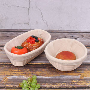 Outil de pâtisserie accessoires de cuisine paniers d'épreuvage pour levain rotin banneton panier prouvant brotform avec doublure - Product Image 6