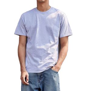 240g Hommes 100% Coton O-cou T-shirts Sérigraphie Personnalisée T-shirt Brodé Emboss Logo Chemise Vierge Homme Durable Été Tops - Product Image 1