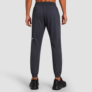 Joggers Hyper Fit Charcoal pour hommes, 100% coton, coupe classique, pantalon long, logo personnalisable, décorations avec trous et fermetures éclair disponibles, tailles XL à 6XL - Product Image 3
