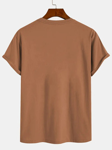 T-shirt de sport d'été à la mode pour hommes, stock décontracté de coton et de bambou, vêtements en vrac, balle de vêtements mixtes, vêtements d'occasion, nouvelle collection - Product Image 4