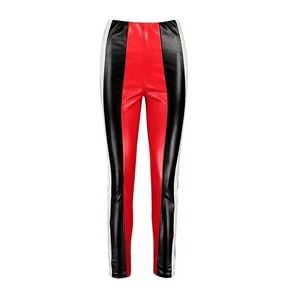 2023 OEM vente en gros couleur verte en cuir pantalon empilé pantalon ample meilleure vente moto hiver dernier pantalon en cuir pour femmes - Product Image 5