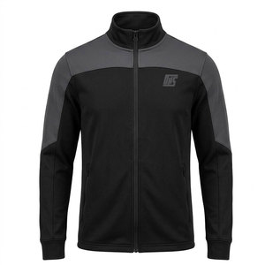 Veste de sport athlétique pour homme à fermeture éclair intégrale, légère, pour la course et l'entraînement, col montant, veste de survêtement, tenue décontractée de performance pour l'extérieur - Product Image 1