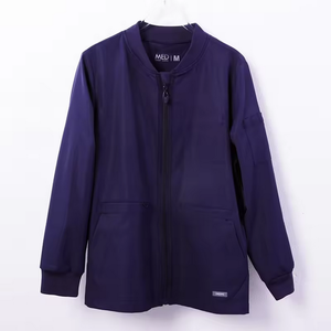 Uniforme de manga larga con cuello acanalado unisex con bolsillos multifuncionales - Product Image 2