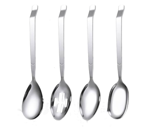 Cuchara para servir de acero inoxidable, herramientas de cocina, cubiertos, utensilios para servir de cocina de acero inoxidable, cuchara para servir - Product Image 5