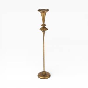 Modern Textured Gold Metal <b>Candle</b> Holder With Integrated <b>Drip</b> Tray For Practical Decor Unique - Product Image 4