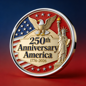Monete Commemorative Personalizzate del 250° Anniversario degli Stati Uniti con Lavorazione Artigianale in Metallo di Alta Qualità - Product Image 4
