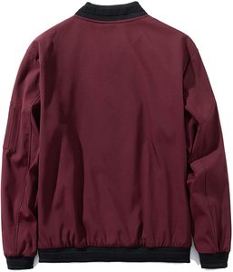 Chaqueta Bomber Varsity de cuero de lana Vintage con estilo de béisbol estampado personalizado para hombres - Product Image 2