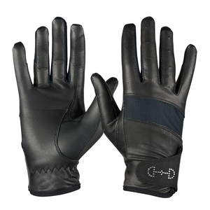 Shemax 2024 haute qualité meilleure vente OEM fabriqué au Pakistan personnalisé en gros Horze femmes cuir maille gants d'équitation - Product Image 2