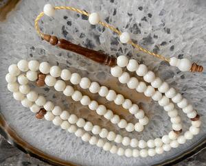 Meilleure qualité 100 battements Buffalo Bone Tasbih pour la prière prière islamique Misbaha Bone Bead Bone Subha islamique Musulman Prière Beats - Product Image 4