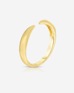 Brazalete abierto de oro sólido de 10K a la moda, banda de boda, banda de garra, brazalete de oro sólido, regalo para esposa, regalo de compromiso para ella - Product Image 1