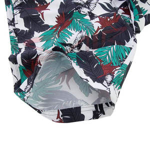 Short de bain de surf anti-rides style High Street pour hommes Short de bain solide écologique imprimé sur toile à vendre en gros - Product Image 4