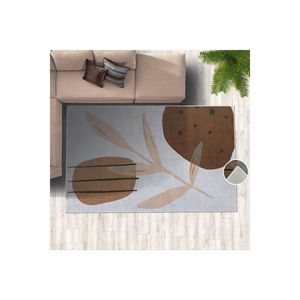 Tapis en polyester imprimé numérique doux motif feuille rose couloir carré rectangle moderne fabriqué à la machine pour chambre à coucher salon adolescent - Product Image 2