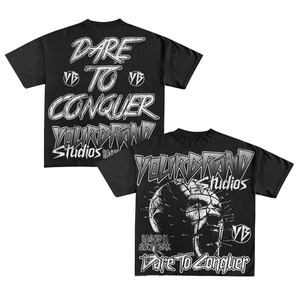 Camiseta de algodón de peso pesado personalizada Camiseta de hombre de alta calidad con impresión gráfica personalizada Camiseta para hombre - Product Image 5