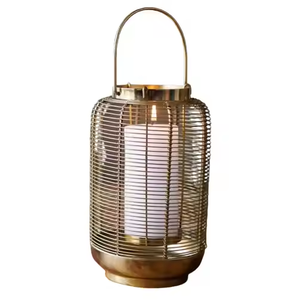 Produit personnalisable Lanternes à fil en fer noir Lanterne en métal brillant pour hôtels, restaurants et lampes pour la maison par décor impex - Product Image 4