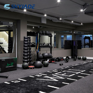 SKYJADE Revêtement de sol protecteur en gazon artificiel Tapis de gym vert personnalisé avec numéros - Product Image 3