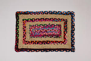 Set de table en jute tressée et coton recyclé 40 x 60 cm, vaisselle écologique, vente en gros, export - Product Image 6