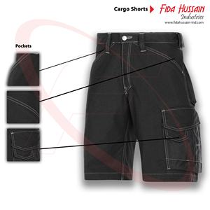 Pantalones cortos de carga para hombres en tela de sarga Pantalones cortos de trabajo de la mejor calidad Pantalones cortos de carga mecánicos de alta calidad para hombres - Product Image 5