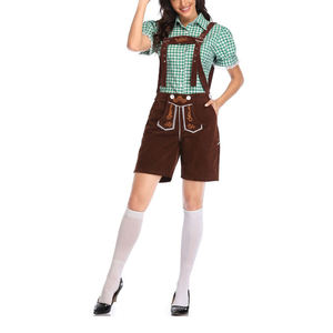 Servicio OEM invierno cuero genuino Lederhosen para hombres último diseño hasta la rodilla traje bávaro estilo Oktoberfest - Product Image 3