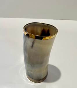 แก้วน้ำทำมือจากเขาควาย เป็นมิตรกับสิ่งแวดล้อม ผนังหนา ทำจากเขาธรรมชาติ ขนาดสั่งทำได้ คุณภาพสูง สไตล์วินเทจแบบไวกิ้ง - Product Image 5