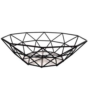 Metal <b>Black</b> <b>Wire</b> Fruit <b>basket</b> Vegetable <b>Basket</b> manufacturer Decorative Centerpiece for Kitchen Dining Room Office - Product Image 6