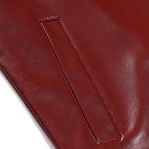 แจ็กเก็ตหนัง PU แท้สำหรับผู้ชายแจ็คเก็ตปักลายหลายป้ายกำมะหยี่เสื้อแจ๊กเก็ตสุดหรูสำหรับนักขี่มอเตอร์ไซค์แจ็คเก็ตผู้ชาย - Product Image 6