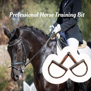 Cadena de broca de filete Kimberwicke ranurada de acero inoxidable, broca de entrenamiento para montar a caballo, Control equilibrado, tachuela ecuestre inglesa occidental - Product Image 3