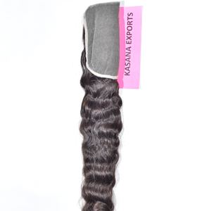 Vente en gros 6*6 Fermeture et machine double trame Traitement indien Cheveux bruts pas cher Beige couleur naturelle tissage Extensions de cheveux humains - Product Image 4