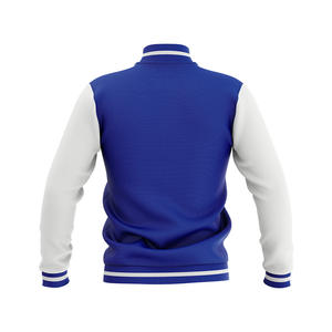 Veste bomber unisexe personnalisée, écologique, coupe-vent, respirante, ample, streetwear, col rond, patchwork uni - Product Image 2