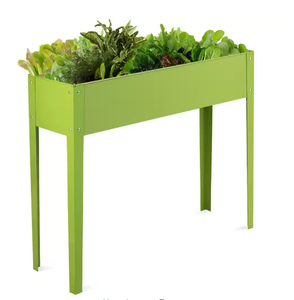 Pot de jardin personnalisé grand jardinière rectangulaire d'extérieur surélevée grand lit de jardin surélevé pour jardinière moderne de légumes - Product Image 4