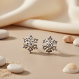 Pendientes de Aro de Latón con Baño de Rodio de Moda con Circonita Cúbica para Regalos de Fiesta para Mujer - Product Image 3