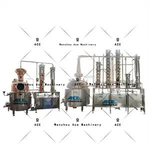 Aas Handwerk 200l Voor Drank Distilleerderij Apparatuur Alambique Distilleerderij Alcohol Stilstaande Destillatiemachine
