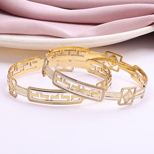 ขายส่งกำไลซีเอ็นซีสองสีเต็มรูปแบบกำไลแฟชั่นกำไลทองแบบทูโทนสวมใส่ได้ทุกวันดีไซน์ทันสมัยกำไลสองสี - Product Image 2