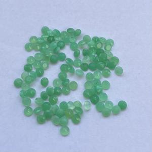 4 มม.6 มม.8 มม.สีเขียวธรรมชาติChrysoprase FacetedรอบตัดอัญมณีหลวมDIYสําหรับเครื่องประดับทําจี้แหวนต่างหูยอดนิยม - Product Image 2