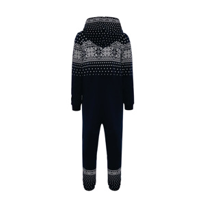 RINT etail and mbroided OGO 50% Polyester 50% ottotton IDE ocockets con PPER ipper losure ninisex ID Night Blue Alpine umumpsuit - Product Image 6