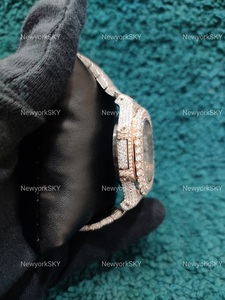 นาฬิกาข้อมือผู้ชายสไตล์ฮิปฮอป ประดับเพชรโมอิสซาไนต์คุณภาพสูง VVS รุ่นใหม่ล่าสุด ปี 2026 ตัวเรือนสแตนเลสสตีล ดีไซน์ทันสมัย - Product Image 6