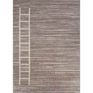 Alfombra de Lana Tejida a Mano en Gris y Negro, Alfombra Rectangular de Yute a Rayas para Pasillo, Técnica de Tejido Plano para Dormitorio y Sala de Estar - Product Image 1
