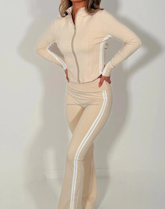 Ensemble de fitness sans couture pour femme 2026 avec veste et legging large respirant à séchage rapide, prix abordable, 180 g - Product Image 5