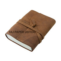 Cuaderno diario encuadernado de cuero suave hecho a mano al mejor precio, cubierta de papel marrón con estampado de logotipo personalizado, planificador de regalo, tamaños B5 A5