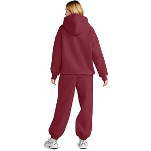 Chándal de mujer con logotipo personalizado 2025 Sudadera con capucha para correr de peso pesado para gimnasio Ropa de calle Marca de moda Ropa de boutique al por mayor - Product Image 3