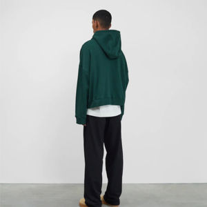 Sweat à capuche pour homme 100% coton délavé à l'acide Streetwear Vintage Winter Sweater in Stone Washed Style - Product Image 4