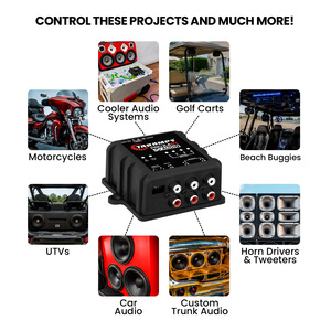 Module récepteur audio BT 2,4 G noir, amplificateur de signal stéréo 4 canaux pour voiture avec contrôle de suppression des surtensions d'entrée et de sortie - Product Image 5