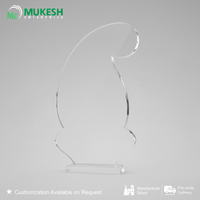 Trofeo Acrílico en Espiral Personalizado de Mukesh Enterprise, Duradero, Pulido, Grabado, Impresión Tipográfica, Estilo Deportivo, Corporativo