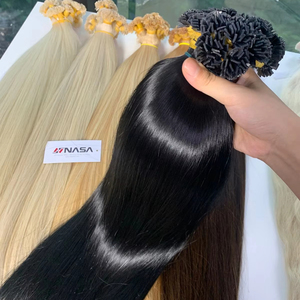 Prix usine Haute Qualité 100% Véritables Extensions de Cheveux Humains Simple Donnor Cheveux Pointe Plate Super Double Extrémités Dessinées - Product Image 1