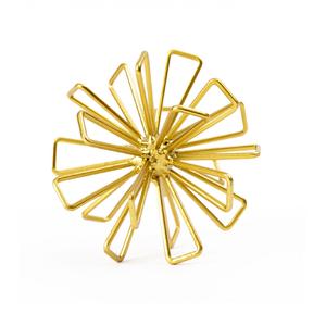 Sphère décorative en métal, ornement de table moderne en fer triangulaire - Product Image 6