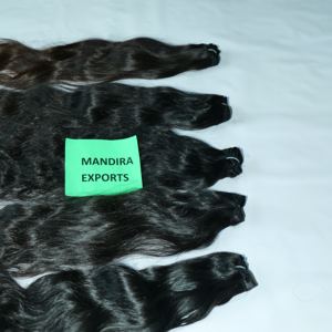 Extensions de cheveux indiens de qualité super premium Cheveux ondulés naturels bon marché en gros direct de l'usine Couleur naturelle Cheveux humains - Product Image 4