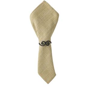 Design unique rond de serviette noir en gros plus grande qualité forme personnalisée rond de serviette en métal pour l'utilisation de restaurant et salle à manger - Product Image 1