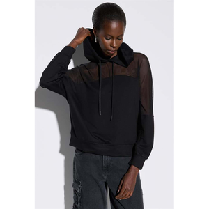 Sudadera con Capucha y Detalles de Malla - Product Image 1