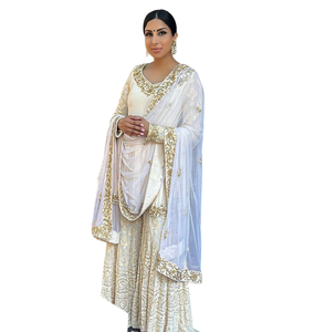 ชุดเดรสสตรี sarara ดีไซน์สวยเซ็กซี่สำหรับผู้หญิงเสื้อผ้าอินเดียและปากีสถาน - Product Image 1